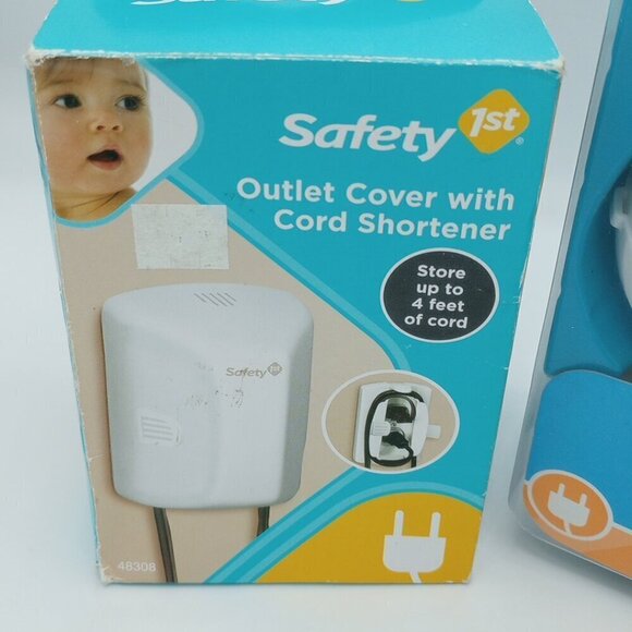 Safety Outlet Cover Cord Shortener & Essentials Childproofing Kit Baby Toddler - Picture 3 of 13
